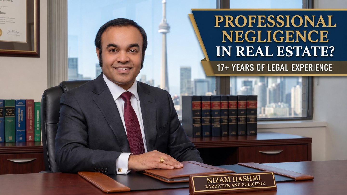 Hashmi Law Group illustration about professional negligence in real estate and mortgage transactions